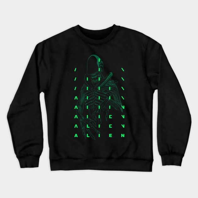 Alien Crewneck Sweatshirt by Mateus